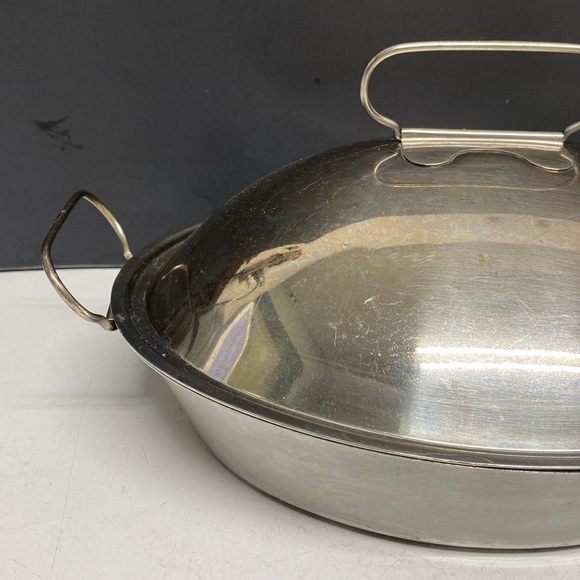 Cuisinart Pennsylvania Dutch Oval Roasting Pan 2 Qt C59-29D Stainless Steel - Picture 3 of 17